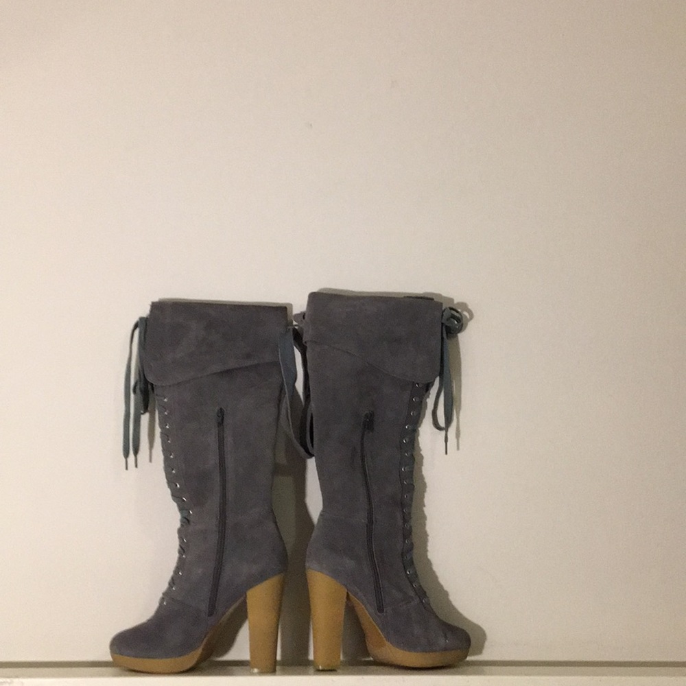 High Heel Platform Knee Boots